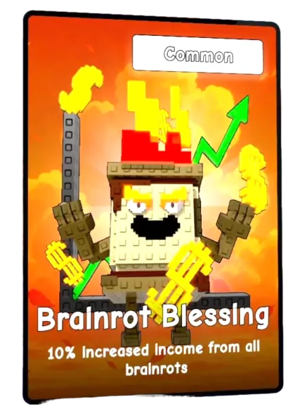 Brainrot Blessing card art