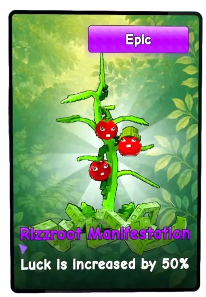 Rizzroot Manifestation card art